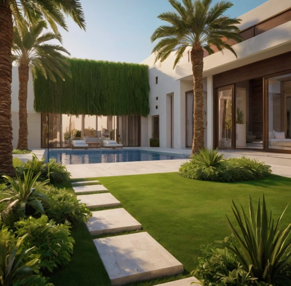 Villa Landscaping Services in Khalifa City Abu Dhabi UAE Villa Landscaping Services in Khalifa City Abu Dhabi UAE