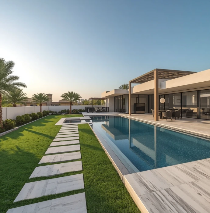 Trust Green Sights Landscaping LLC for expert landscaping in Al Quoz Dubai, offering contemporary gardens, pool maintenance, and complete luxury outdoor transformations for villas.