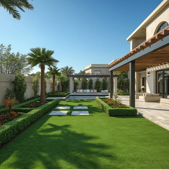 Upgrade outdoor spaces with certified landscaping and gardening in Jebel Ali Dubai including villa gardens, pergolas, gazebos, irrigation installation, pool landscaping, and maintenance.