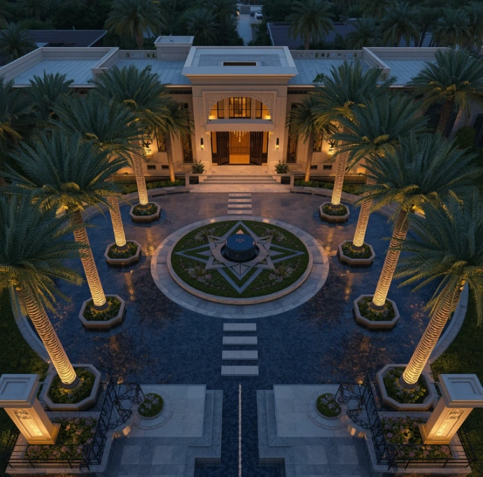 Professional landscaping and gardening in Nad Al Hamar Dubai providing villa landscapes, healthy lawns, luxury hardscaping, colorful flowers, irrigation systems, and reliable outdoor maintenance.