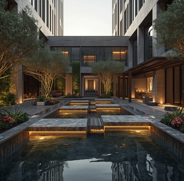 Upgrade outdoor living in Academic City Dubai through exceptional landscaping, custom garden designs, efficient irrigation, lush greenery, luxury hardscaping, and year-round landscape maintenance.