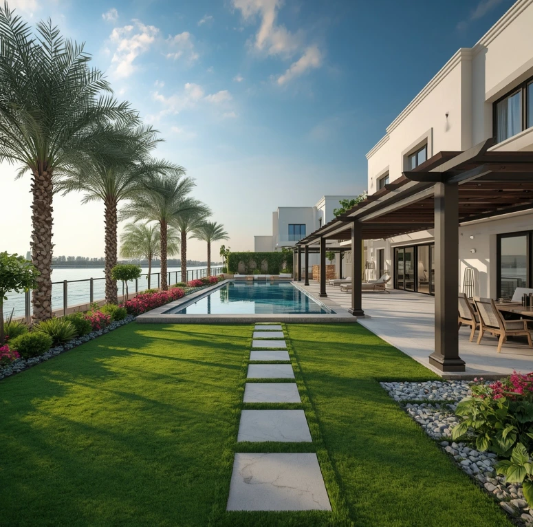 gardening in DAMAC Lagoons Dubai creating luxury villa gardens, vibrant landscapes, efficient irrigation, elegant pathways, pools, and outdoor entertainment spaces. Professional landscaping and gardening in DAMAC Lagoons Dubai creating luxury villa gardens, vibrant landscapes, efficient irrigation, elegant pathways, pools, and outdoor entertainment spaces.