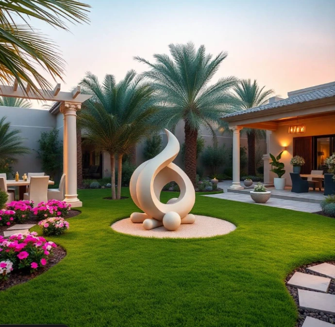 Experience expert Garden Design and Landscaping in Al Khabisi, Al Ain with flower planting, tree pruning, irrigation maintenance, healthy lawns, and landscape improvements.