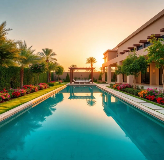 Choose Greenapex Landscaping for professional Garden Design and Landscaping in Al Sarooj Al Ain, enhancing villas, homes, and commercial outdoor spaces beautifully today.
