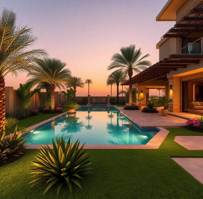 Choose expert garden design and landscaping in Al Masoudi Al Ain for villas and businesses. Professional planting, irrigation, lawn care, and garden maintenance.