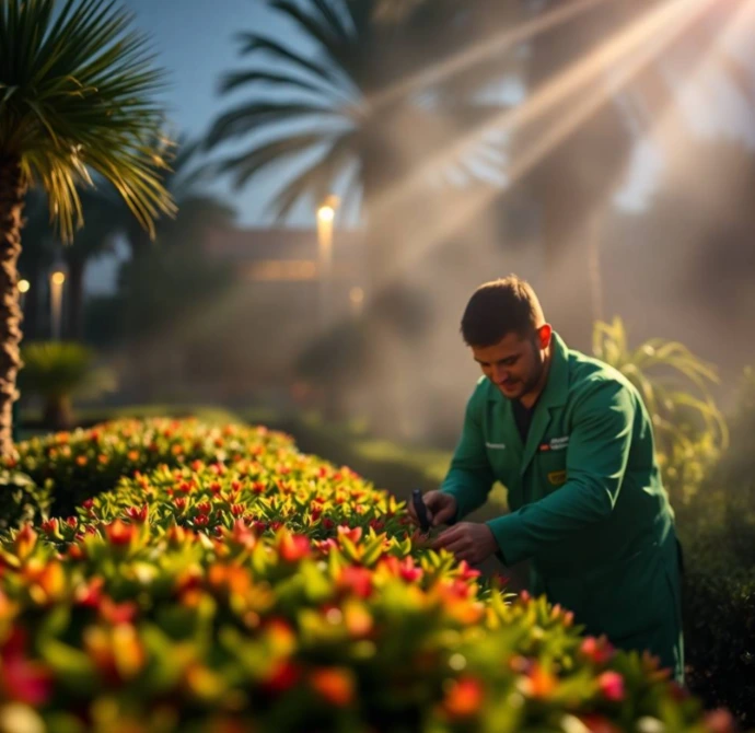 Transform your outdoor space with garden design and landscaping in Al Dhahir Al Ain. Expert lawn care, irrigation, planting, and maintenance services.