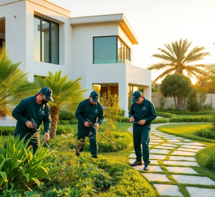 Greensite offers premium garden design and landscaping in Aljada, Sharjah with elegant outdoor spaces, irrigation systems, lawn care, and garden maintenance.