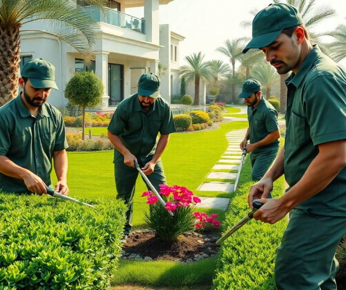Transform your outdoor living with Greensite creative garden design and landscaping in Hayyan, Sharjah. Expert lawn care, planting, irrigation, and maintenance.