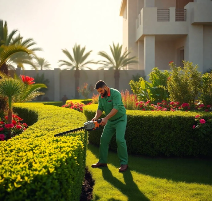 stylish garden design and landscaping in Al Ghafia Sharjah with premium villa gardens, irrigation, maintenance, and elegant outdoor solutions.