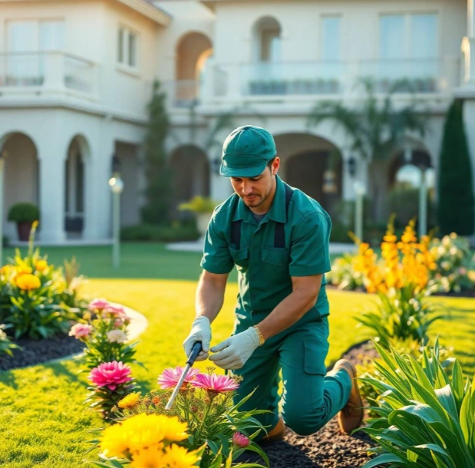 garden design and landscaping in Al Riqqa Sharjah with luxury gardens, irrigation, maintenance, and elegant outdoor living solutions.