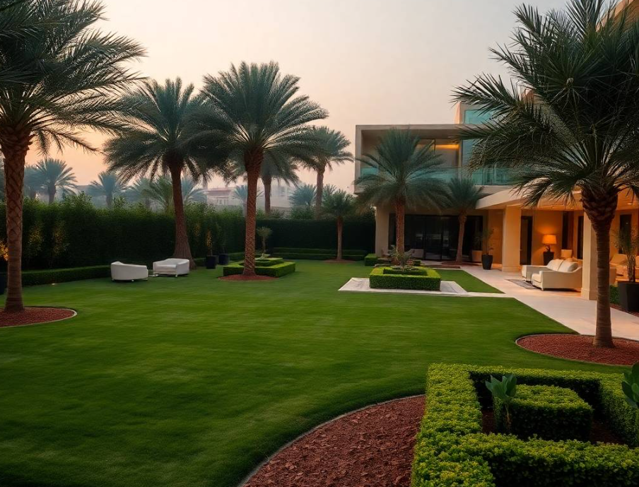Get complete garden maintenance in Al Dhannah Abu Dhabi, including pruning, lawn care, planting, fertilization, irrigation and landscape improvements.