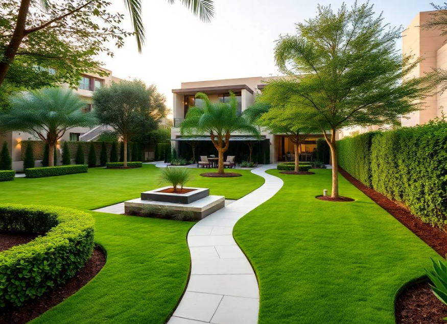 Get complete garden maintenance in Al Sila Abu Dhabi, including pruning, lawn care, planting, fertilization, irrigation and landscape improvements.
