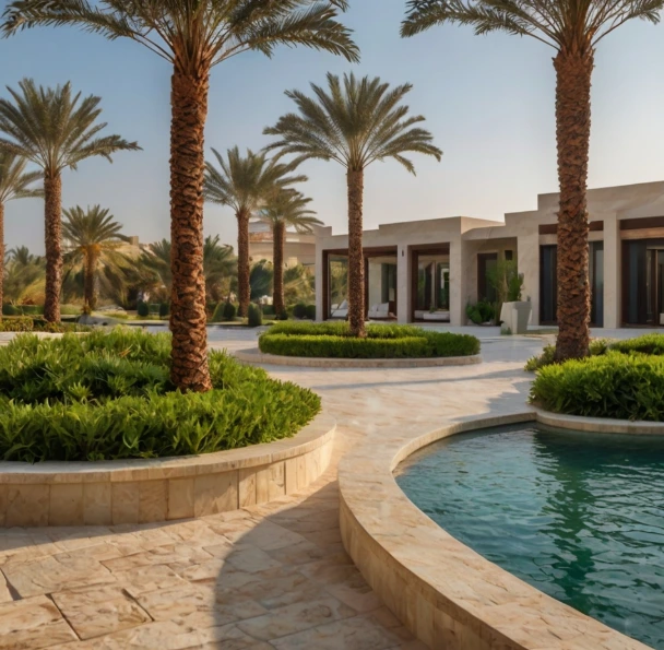 Enhance your villa garden with professional landscaping in Al Falah Abu Dhabi, including artificial grass installation and water-efficient irrigation solutions.