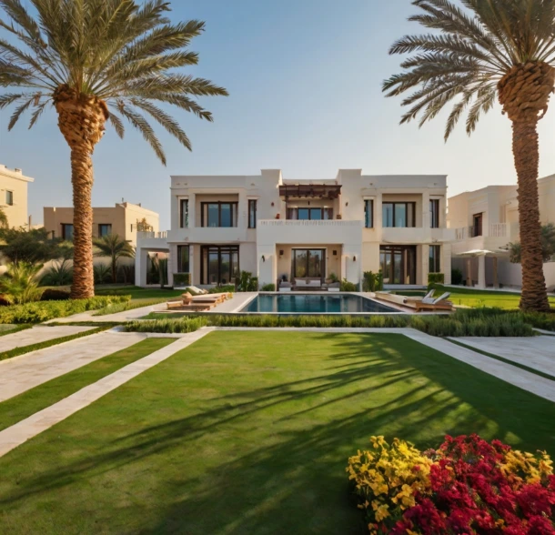 Enhance your villa garden with professional landscaping in Al Muntazah Abu Dhabi including artificial grass installation and irrigation solutions.