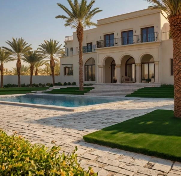 Looking for landscaping and gardening in Al Zeina Abu Dhabi? We offer villa landscaping, artificial grass, irrigation installation, and maintenance.
