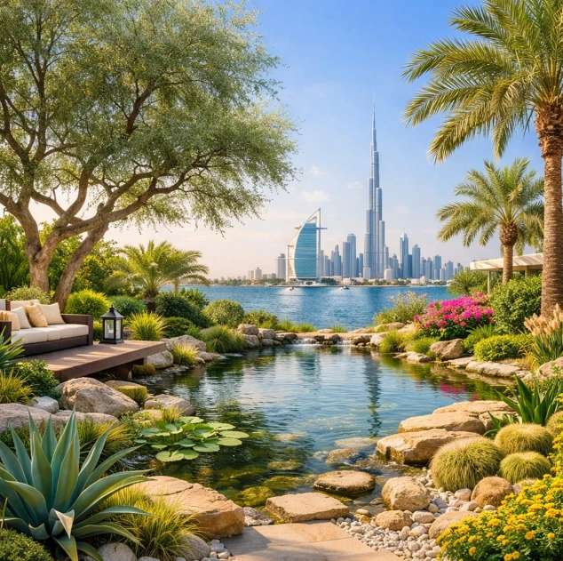 Delma Island Abu Dhabi Villa Landscaping & Garden Experts Professional landscaping and gardening in Delma Island Abu Dhabi. Luxury villa gardens, irrigation systems, lawn installation, and maintenance.